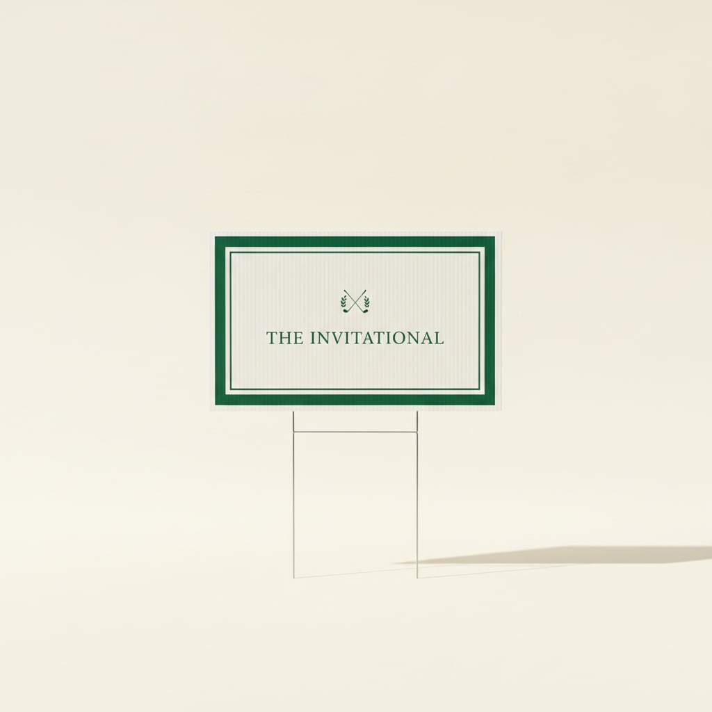 Hole sponsor sign