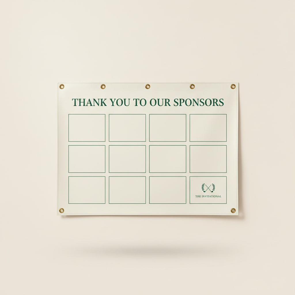 Sponsor thank-you banner