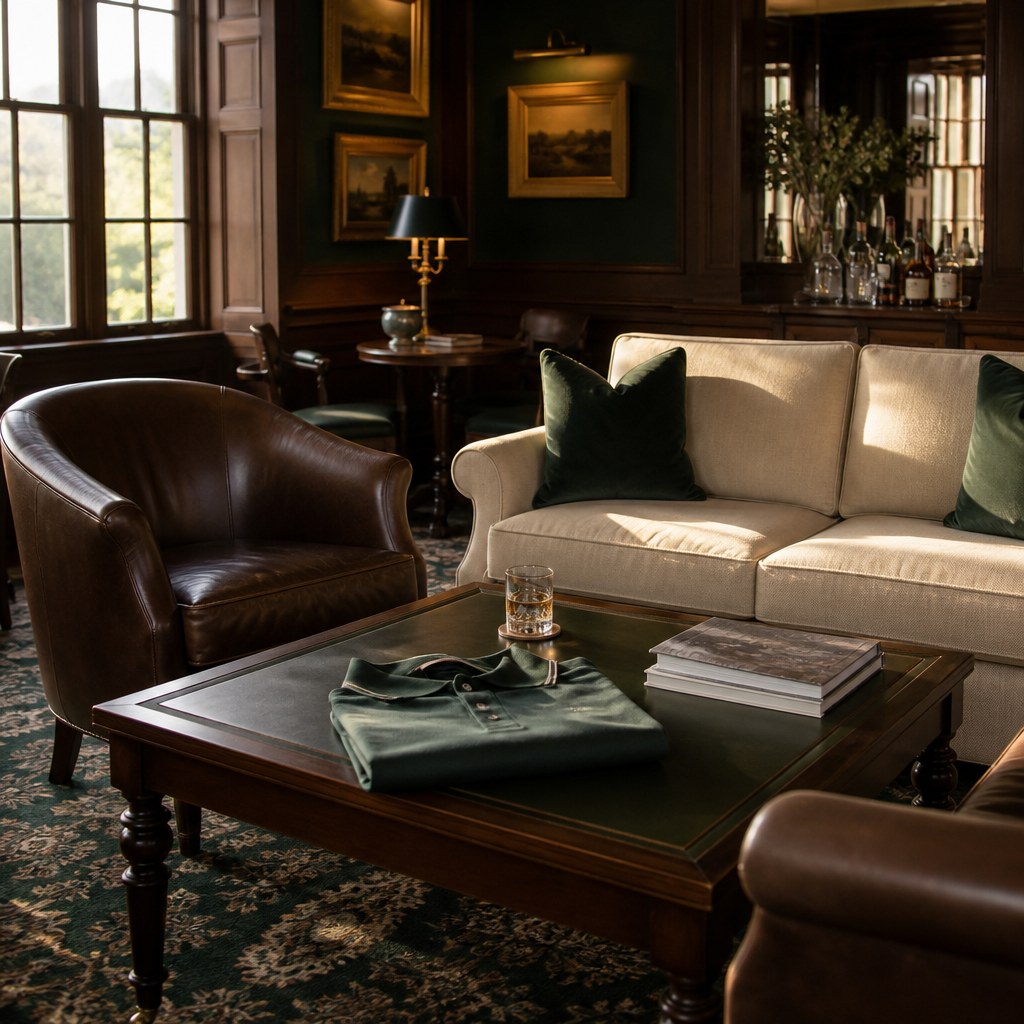 The clubhouse lounge